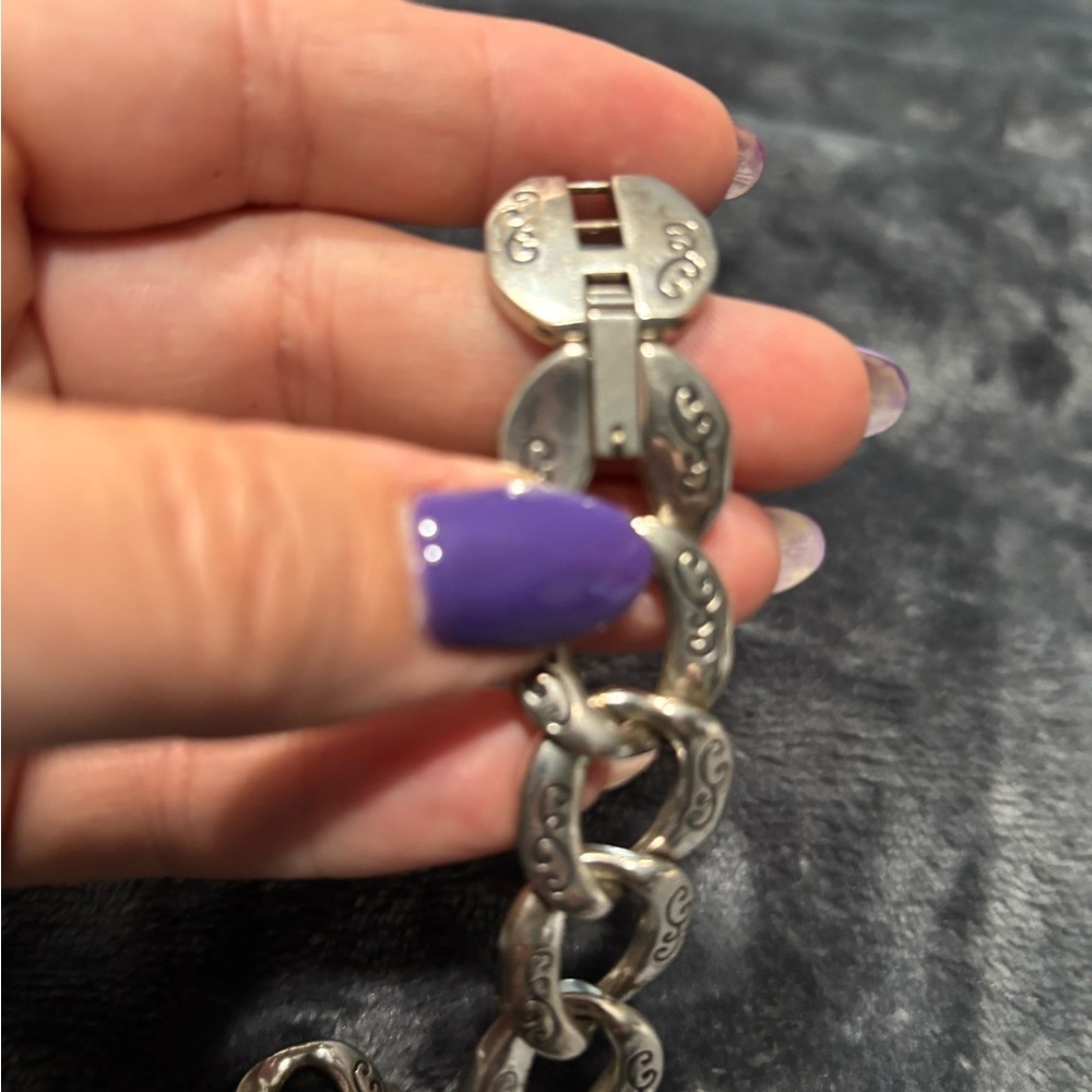 Brighton Silver Chain Link Watch – 9” Adjustable, Needs New Battery - Picture 4 of 5